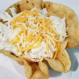 a close up of a bowl of food