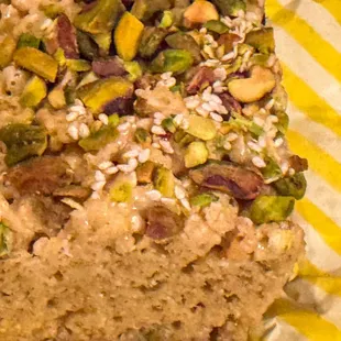Halva Pistachio Rice Crispy Treat