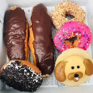 a variety of doughnuts