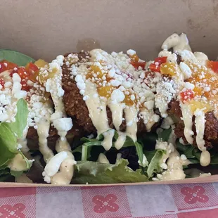 Fried green tomatoes