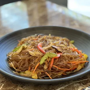 Japchae w/ no meat. Delicious!