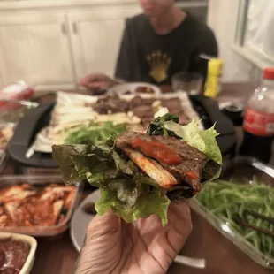 AYCE KBBQ at home! Affordable prices on banchan and meat!