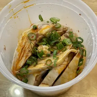 Steamed Chicken with Soy Sauce and Chili Oil