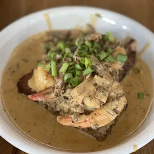 shrimp and DEEP FRIED grits