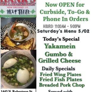 Daily Menu check out IG page.