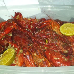 Take out crawfish