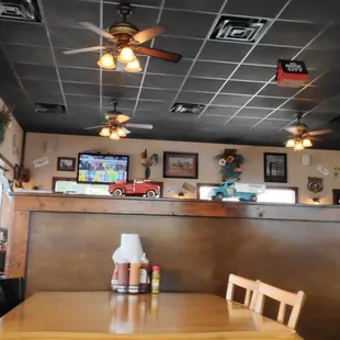 the dining area