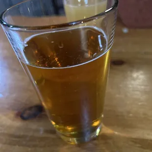 a glass of beer