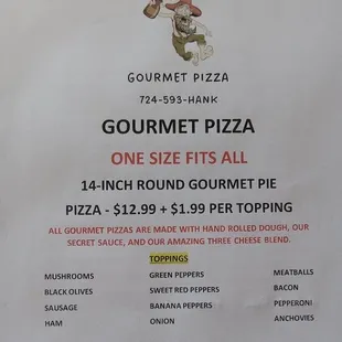 2023 Menu