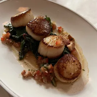 Grouper Seared Sea Scallops