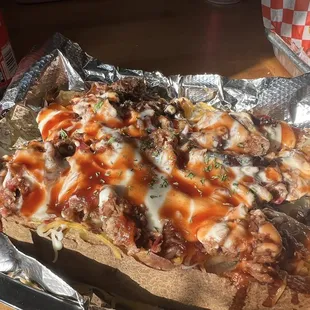 Loaded baked potato with brisket $15
