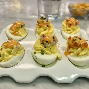 Lobster Deviled Eggs