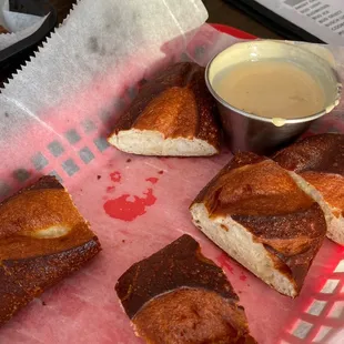 Big sky beer cheese pretzels