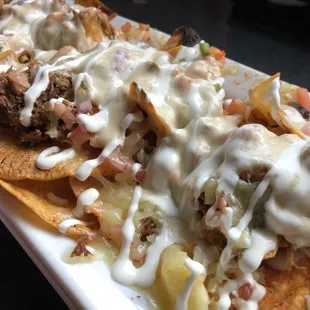 Pulled pork nachos