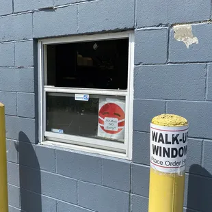 Walk-up window on the side