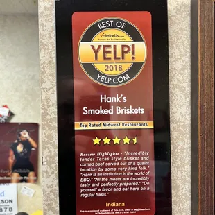 the best of yelp award