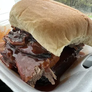 Brisket sandwich