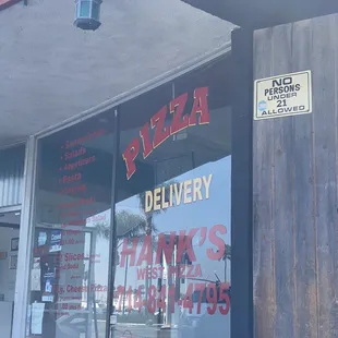 Smaller inside area but there is seating outside.