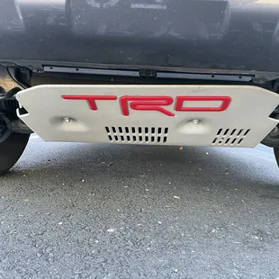 Tilted skid plate after Fairfield Toyota service