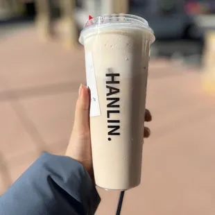 Pu Erh Milk Tea w cheese foam
