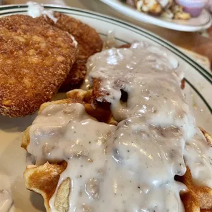 Chicken and waffles