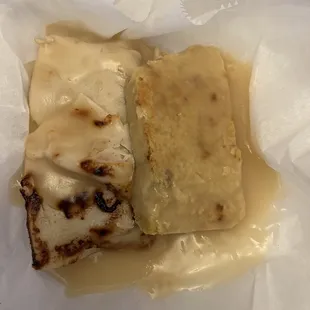 Hot turkey sandwich with stuffing.