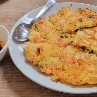 Seafood pancake