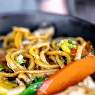From the Wok: Stir-fried Garlic Noodles ($17)