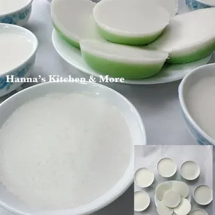 Coconut pudding is the best.