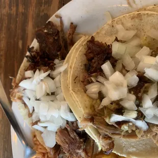 Carnitas tacos.
