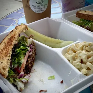 Brisket Burger on 12 grain bread, w/o cheese.  You gotta try this sandwich! It's incredibly delish.