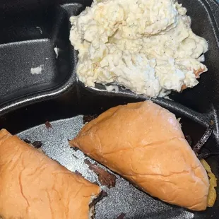 Chopped beef and loaded potatoe salad