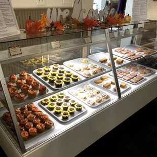 a display of pastries