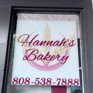 Signage above