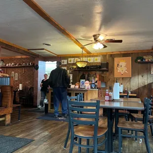 Inside of restaurant.