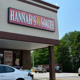 the front of the restaurant