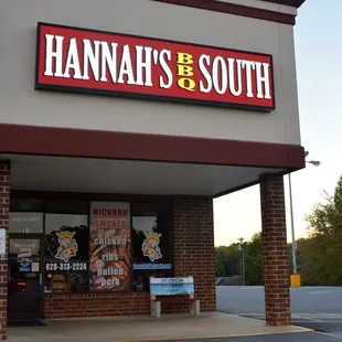the front of the restaurant