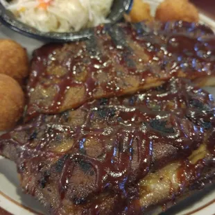 Small pork ribs plate