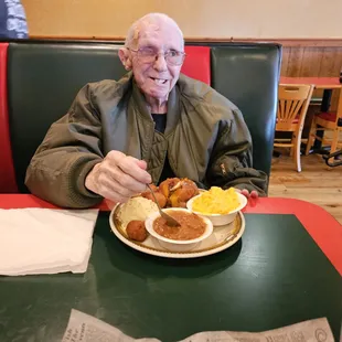 The vegetable platter with all of Dad's favorites!