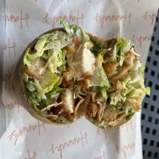 Chicken Caesar Wrap (added tomato)
