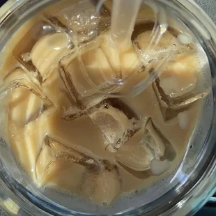 My Favorite! White Chocolate Mocha with almond milk. They are so friendly and great customer service