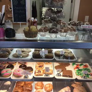 a variety of baked goods
