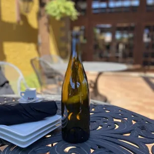 Water bottle On the patio