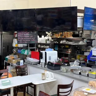 restaurant with menu