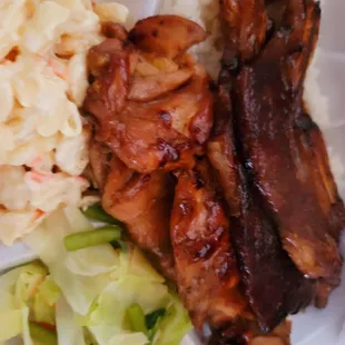 Korean Short ribs and BBQ chicken