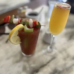 Bloody Mary and mimosa  (In house made bloody mix)