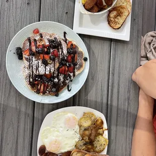 a plate of food on a table