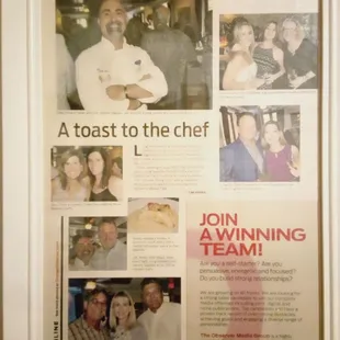 More award winning write ups!