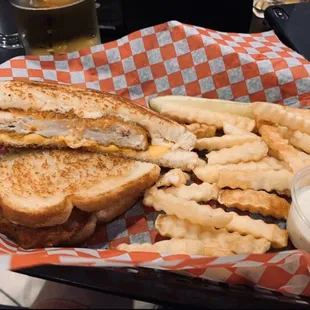 EAT THE CHICKEN STRIP MELT!!!! This might be the best sandwich every created :)