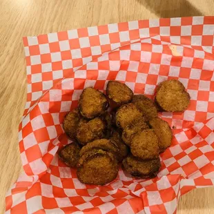 Fried pickles!!! Perfect snack when you're watching a game